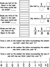 Search result: 'Drawing and Adding Fractions Worksheet Printout #2'