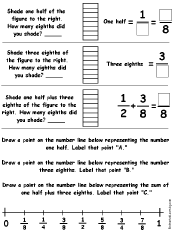 Search result: 'Drawing and Adding Fractions Worksheet Printout #5'