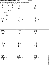 fractions worksheet thumbnail