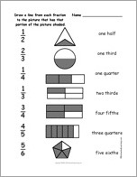 Search result: 'Match Fractions Worksheet #3'