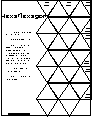 A hexaflexagon template.