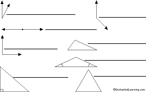 angles, triangle to label