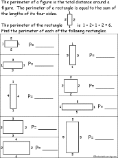 Search result: 'Perimeter of Rectangles Printout'