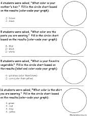 Pie Chart Activities Worksheets