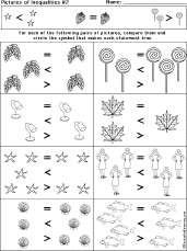 Inequalities Printout: Inequalities worksheet thumbnail