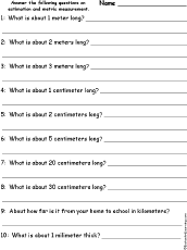 Search result: 'Estimating Metric Measurements Worksheet'