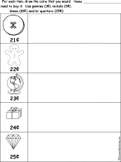 Write Coin Values