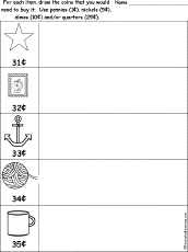 Write Coin Values