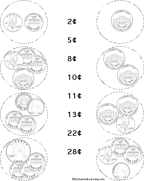 Search result: 'Match the Groups and Values of Coins #2'