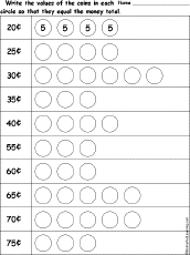 Write Coin Values