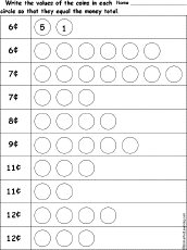 Write Coin Values