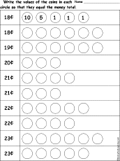 Write Coin Values