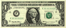 US dollar front