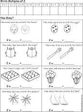 Search result: 'Early Multiplication Printouts: Count by 2, 3, 4, and so on'