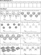 Search result: 'Count by 7s - Early Multiplication'