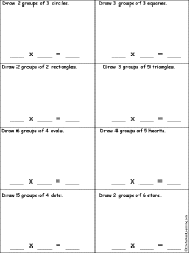 Search result: 'Draw Groups of Shapes #1 - Early Multiplication'