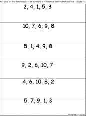 Numerical Order