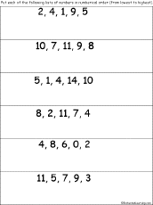 Numerical Order