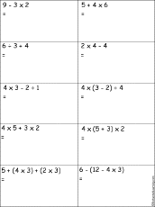 Order of Operations