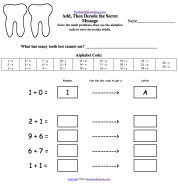 Search result: 'Solve, Then Decode: Addition Worksheets'