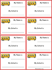 Field Trip Nametags To Print In Color Enchantedlearning Com
