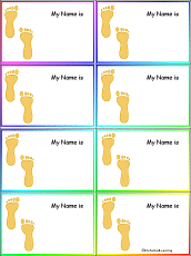 Footprint Nametags