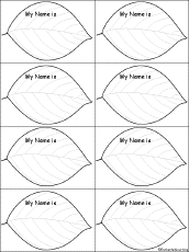 Search result: 'Leaf - Nametags to Print'