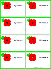 Search result: 'Poppy - Nametags to Print in Color'