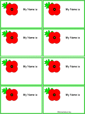 Poppy Nametags