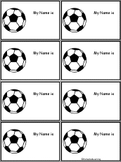 Search result: 'Soccer - Nametags to Print'