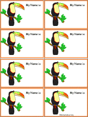 Toucan Nametags