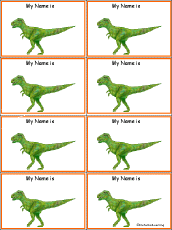 Dinosaur Names And Pictures Chart Printable