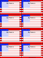 US Flag Nametags