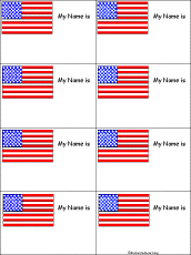 US Flag Nametags