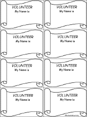 Volunteer Nametags