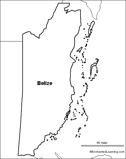 Search result: 'Outline Map Belize'