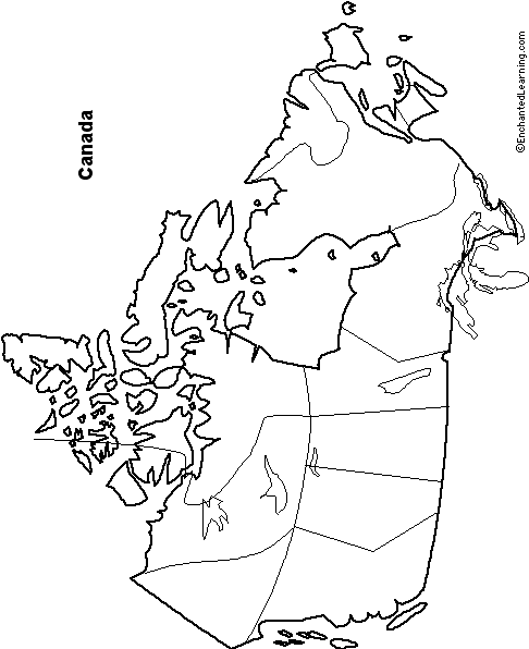 outline-map-canada-enchantedlearning