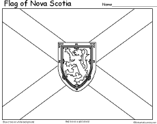 Search result: 'Flag of Nova Scotia, Canada (Printout)'