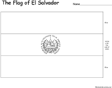 Search result: 'Flag of El Salvador Printout'