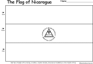 Search result: 'Flag of Nicaragua Printout'