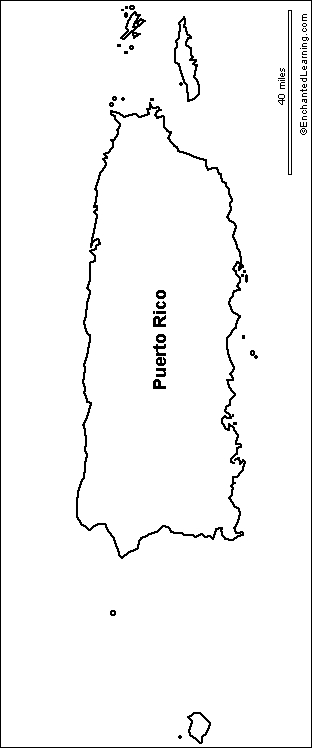 Search result: 'Outline Map Puerto Rico'