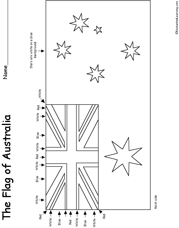 Flag of Australia Printout