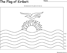 Kiribati: Flag