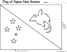 Search result: 'Flag of Papua New Guinea Printout'