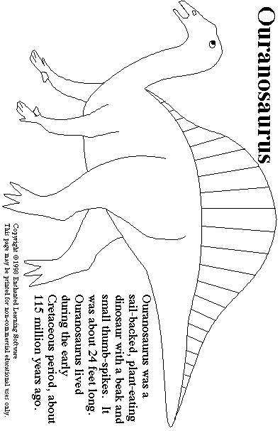 Search result: 'Ouranosaurus Print-out'