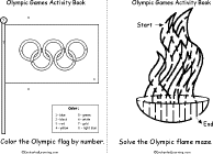 Search result: 'Olympic Games Activity Book, A Printable Book: Color by Number, Maze'