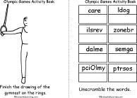Search result: 'Olympic Games Activity Book, A Printable Book: Finish the Drawing,Word Unscramble'