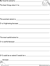 Opinion Worksheet