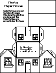 A paper house template