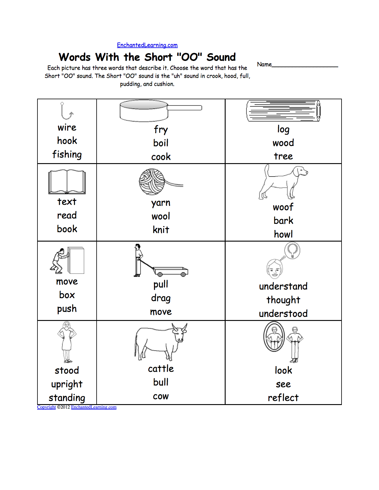 Teach child how to read: Oo Words Phonics List